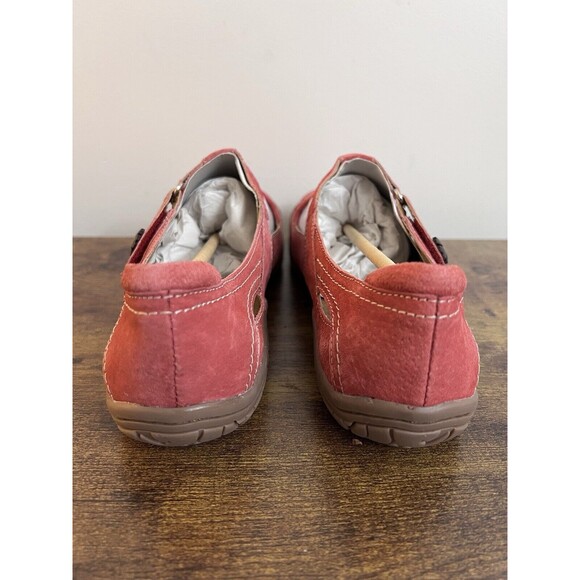 Earth Origins Swirl Pink Suede Mary Jane Shoe Hook & Loop Strap Women's US 9 - Picture 4 of 13